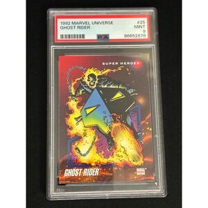 1992 Marvel Universe Ghost Rider Card #25 PSA 9 Mint Super Heroes